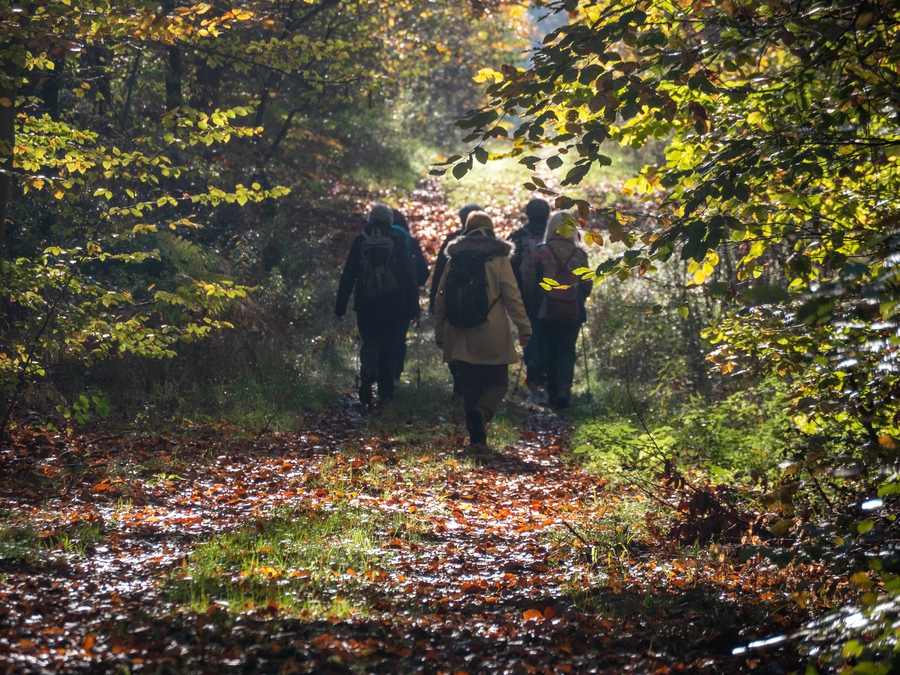 14-km Wandergruppe