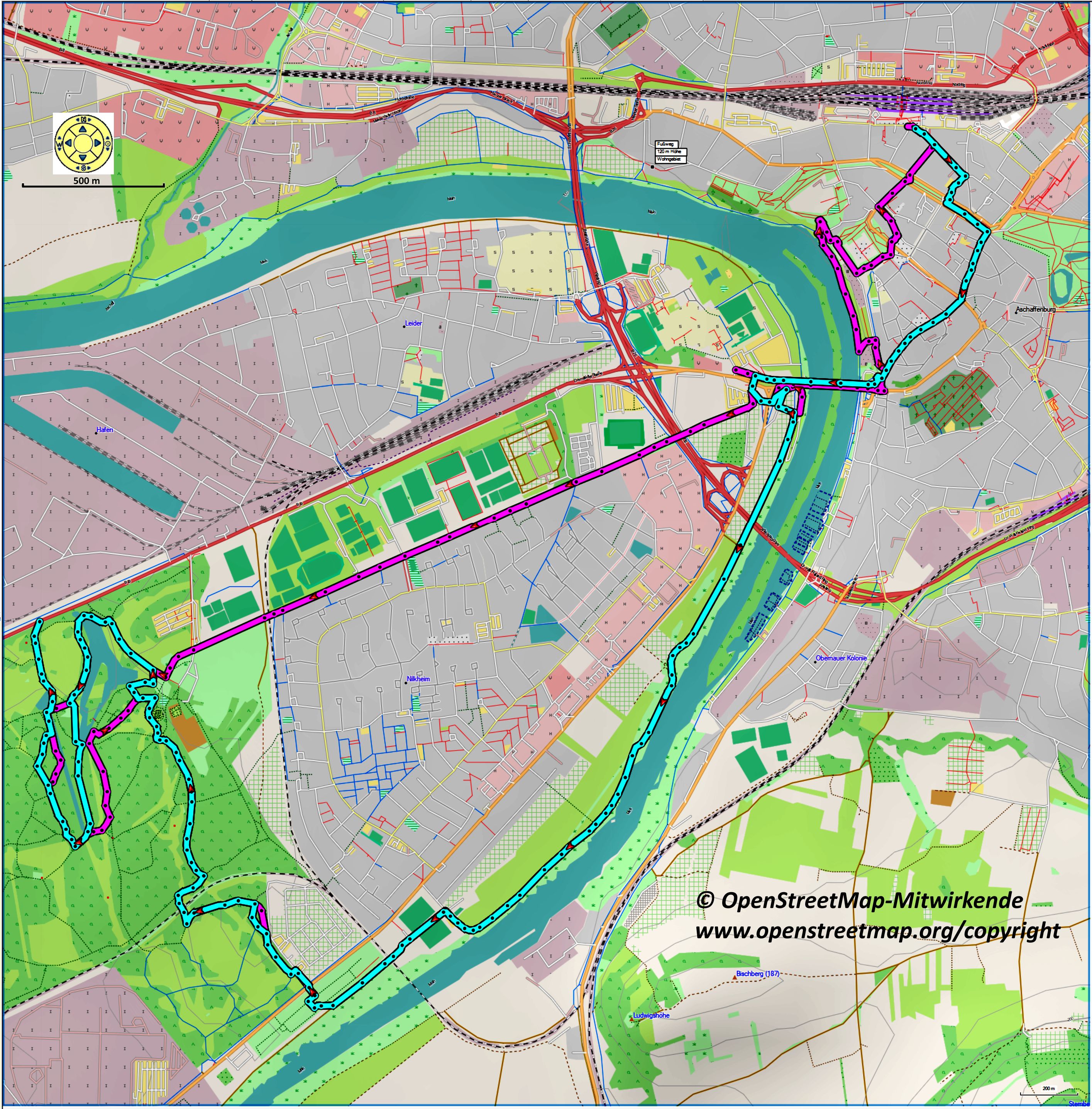 Aschaffenburg_Karte