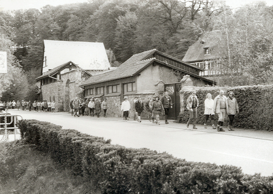 damals 1991 auf dem Rotweinwanderweg